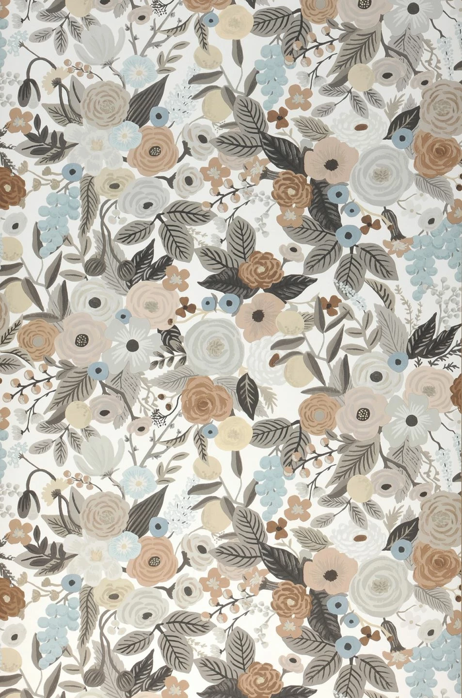 Tapete Garden Party Braun 4 Tapete Garden Party Braun – Bild 2