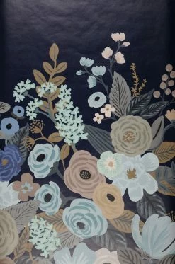 Wandbild Flower Garden Zartblau -Wallpaper From The 70s Geschäft 790332 Flower Garden 2880x1440