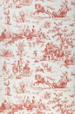Tapete Toile De Jouy Rot 8 Tapete Toile De Jouy Rot -Wallpaper From The 70s Geschäft 790372 A Toile de Jouy 2880x1440