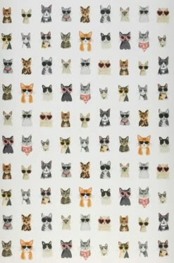 Selbstklebende Tapete Cool Cats Weiss -Wallpaper From The 70s Geschäft 790591 A Cool Cats 2880x1440