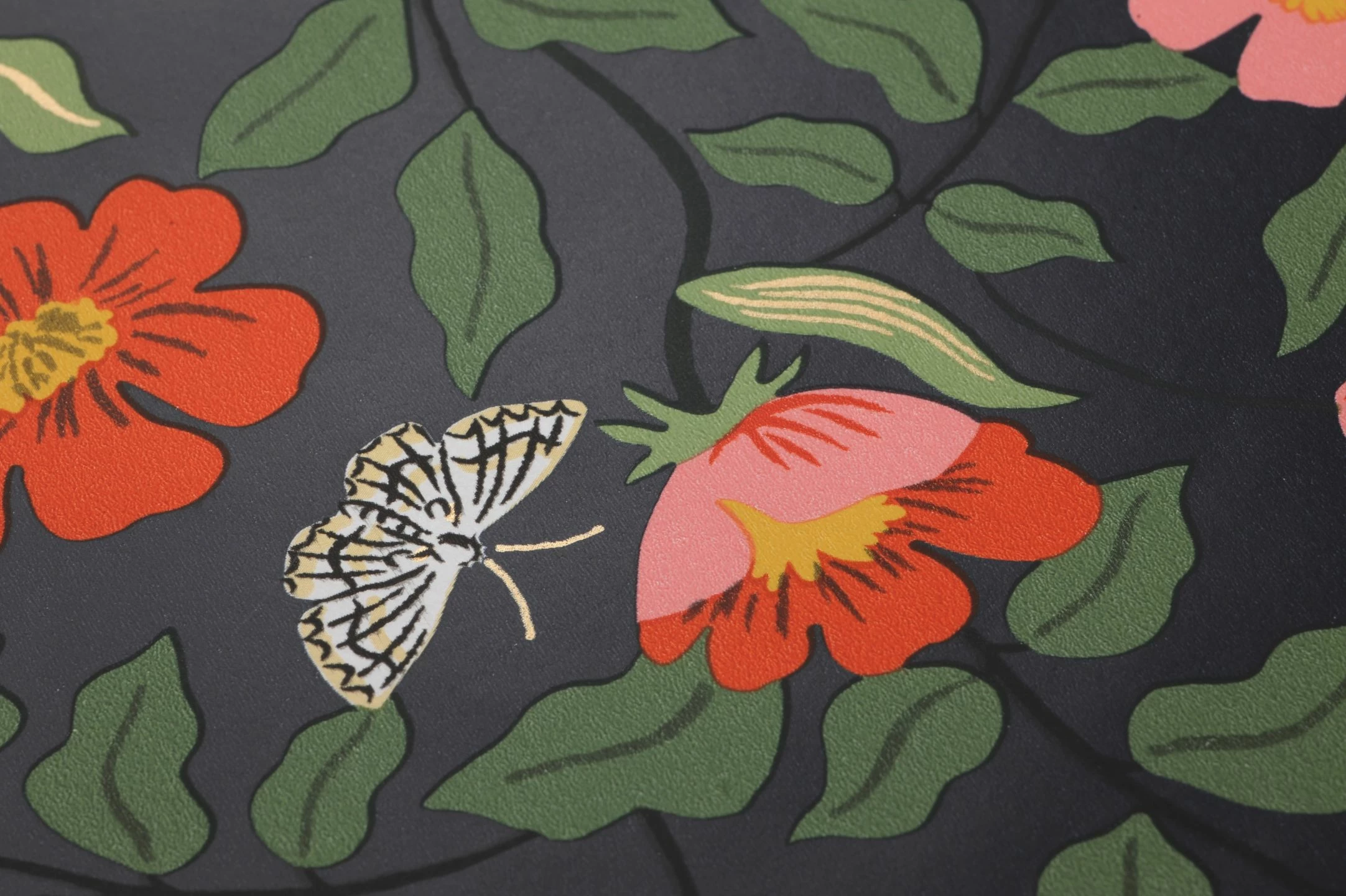 Selbstklebende Tapete Primrose Field Schwarzblau 4 Selbstklebende Tapete Primrose Field Schwarzblau – Bild 2