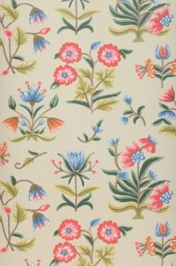 Selbstklebende Tapete Heirloom Floral Hellelfenbein -Wallpaper From The 70s Geschäft 790691 Heirloom Floral 2880x1440