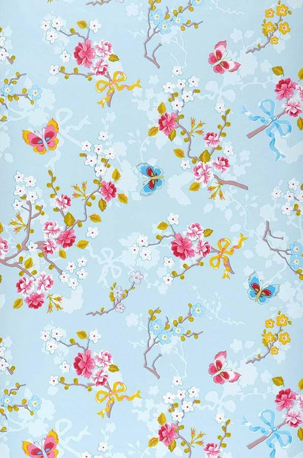 Tapete Benina Blasshellblau 3 Tapete Benina Blasshellblau