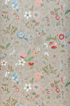 Tapete Carline Hellbeigegrau -Wallpaper From The 70s Geschäft 821413 Carline 2880x1440