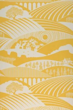 Tapete Ludovic Zitronengelb -Wallpaper From The 70s Geschäft 835171 Ludovic 2880x1440