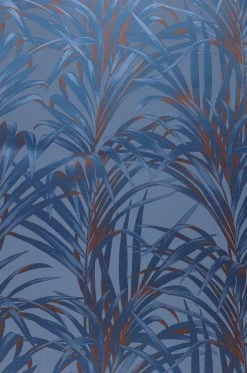 Tapete Palmetto Azurblau Schimmer -Wallpaper From The 70s Geschäft 864412 A Palmetto 2880x1440