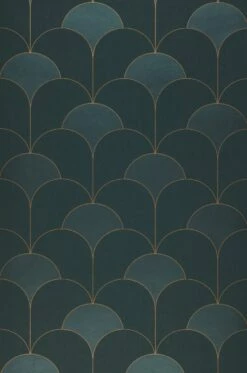 Tapete Sumba Schwarzgrün -Wallpaper From The 70s Geschäft 864662 A Sumba 2880x1440