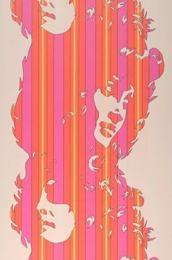 Tapete Beauty Rotorange -Wallpaper From The 70s Geschäft 950015 Beauty 2880x1440