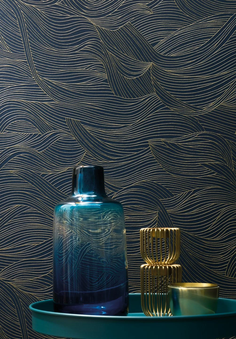 Tapete Abanico Dunkelblau 3 Tapete Abanico Dunkelblau