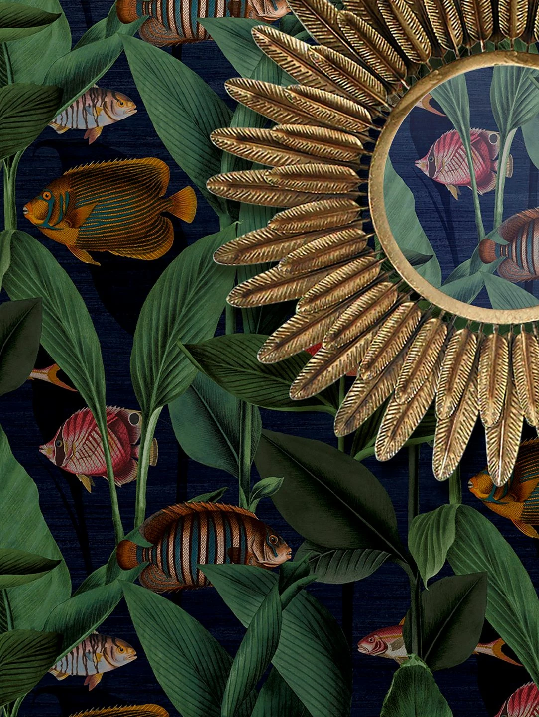 Tapete Acuario Dunkelblau 3 Tapete Acuario Dunkelblau