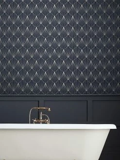 Tapete Adansonia Dunkelblau -Wallpaper From The 70s Geschäft Adansonia 431671 2880x1440