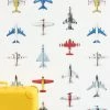Tapete Airplanes 01 Weiss -Wallpaper From The 70s Geschäft Airplaines A 310201 2880x1440