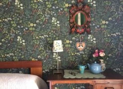 Tapete Aislinn Blaugrün -Wallpaper From The 70s Geschäft Aislinn Z 106441 2880x1440