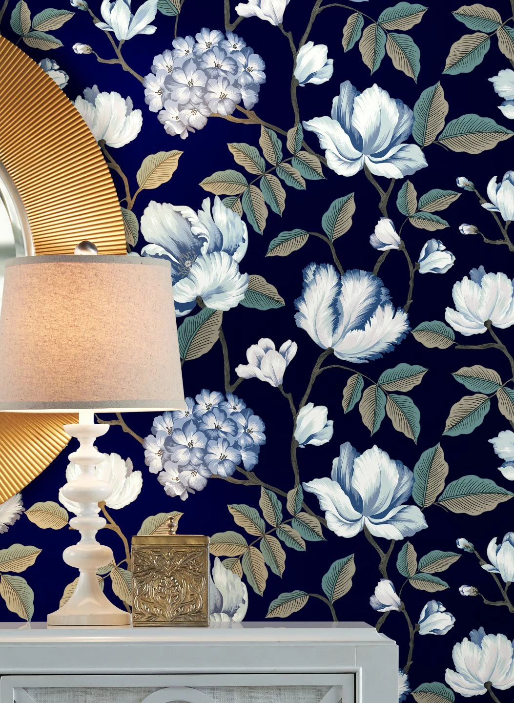 Tapete Alba Dunkelblau 3 Tapete Alba Dunkelblau