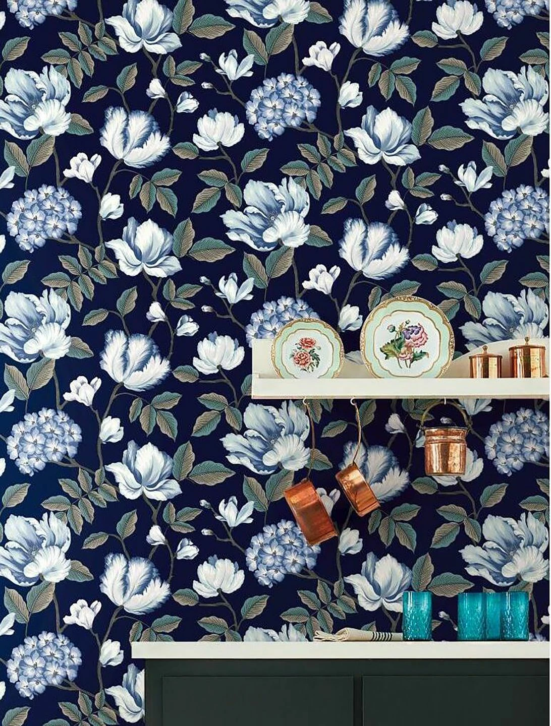 Tapete Alba Dunkelblau 6 Tapete Alba Dunkelblau – Bild 4