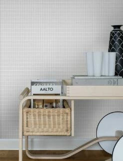 Tapete Alvar Grauweiss 7 Tapete Alvar Grauweiss -Wallpaper From The 70s Geschäft Alvar A 451961 2880x1440