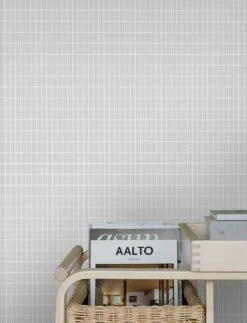 Tapete Alvar Grauweiss