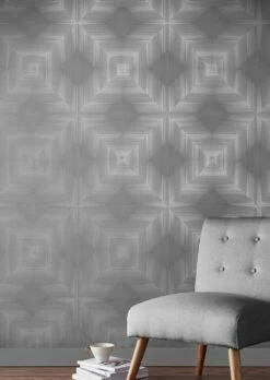 Tapete Amani Grau -Wallpaper From The 70s Geschäft Amani B 431292 2880x1440