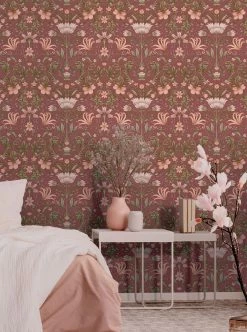 Tapete Andana Weinrot -Wallpaper From The 70s Geschäft Andana B 104661 2880x1440