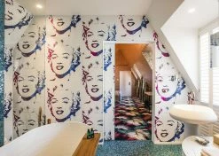 Tapete Andy Warhol - Marilyn Pink Metallic -Wallpaper From The 70s Geschäft Andy Warhol Marilyn D 320241EYEILTbGz2ucY 2880x1440