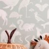 Ferm LIVING Tapete Animal Mintgrau -Wallpaper From The 70s Geschäft Animal A 420264 2880x1440