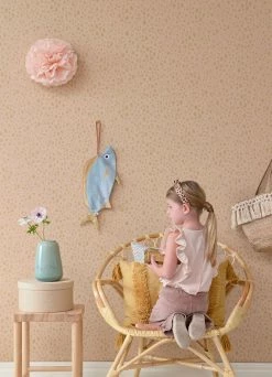 Tapete Animal Dots Blasspastellorange -Wallpaper From The 70s Geschäft Animal Dots C 389462 2880x1440