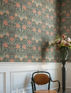 Tapete Anita Hellmintgrau -Wallpaper From The 70s Geschäft Anita B 485011 2880x1440