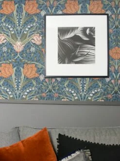 Tapete Anita Taubenblau -Wallpaper From The 70s Geschäft Anita B 485012 2880x1440