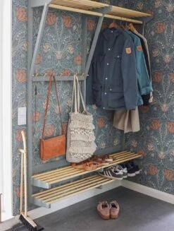 Tapete Anita Taubenblau -Wallpaper From The 70s Geschäft Anita D 485012 2880x1440