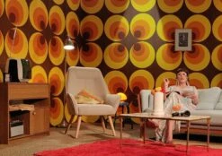 Tapete Apollo Orange 13 Tapete Apollo Orange -Wallpaper From The 70s Geschäft Apollo K 370000 2880x1440