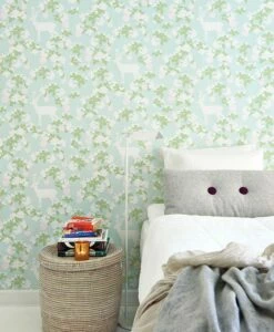 Tapete Apple Garden Farngrün -Wallpaper From The 70s Geschäft Apple garden A 389103 2880x1440