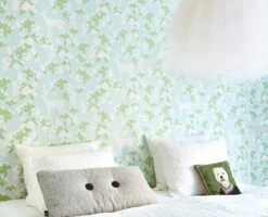 Tapete Apple Garden Farngrün -Wallpaper From The 70s Geschäft Apple garden C 389103 2880x1440