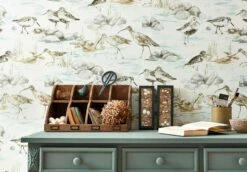 Tapete Arielle Beigegrau -Wallpaper From The 70s Geschäft Arielle C 462551 2880x1440