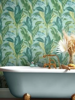 Tapete Aruba Helltürkis -Wallpaper From The 70s Geschäft Aruba A 431823 2880x1440