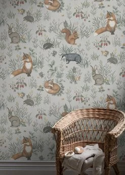 Wandbild Baga Hellgrau -Wallpaper From The 70s Geschäft Baga B 451771 2880x1440