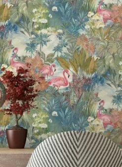 Tapete Bahia Türkisblau -Wallpaper From The 70s Geschäft Bahia A 104452 2880x1440