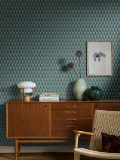 Tapete Balder Graublau -Wallpaper From The 70s Geschäft Balder A 106185 2880x1440