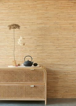 Tapete Bamboo On Roll 01 Beige -Wallpaper From The 70s Geschäft Bamboo on Roll 01 B 822031 2880x1440