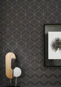 Tapete Barite Anthrazit Schimmer -Wallpaper From The 70s Geschäft Barite A 864422 2880x1440