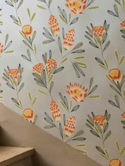 Tapete Beda Rotorange -Wallpaper From The 70s Geschäft Beda A 462461 2880x1440