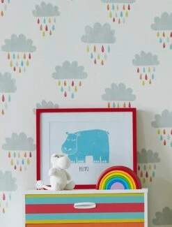 Tapete Before A Rainbow Hellgrau -Wallpaper From The 70s Geschäft Before a Rainbow C 461881 2880x1440