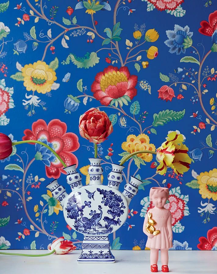 Tapete Belisama Enzianblau 3 Tapete Belisama Enzianblau