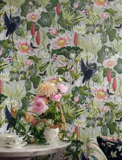 Tapete Bellevue Hellgrau -Wallpaper From The 70s Geschäft Bellevue B 745211 2880x1440