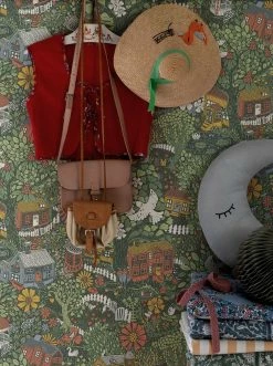 Tapete Birgitta Grüntöne -Wallpaper From The 70s Geschäft Birgitta A 485391 2880x1440