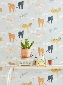 Tapete Black Panther Weissgrau -Wallpaper From The 70s Geschäft Black panther B 389251 2880x1440