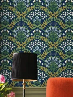 Tapete Bramble Stahlblau -Wallpaper From The 70s Geschäft Bramble A 790464 2880x1440