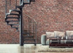 Wandbild Brick Wall Kupferbraun 9 Wandbild Brick Wall Kupferbraun -Wallpaper From The 70s Geschäft Brick Wall B 390731 2880x1440