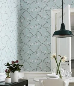 Tapete Calista Blassmintgrün -Wallpaper From The 70s Geschäft Calista B 106391 2880x1440