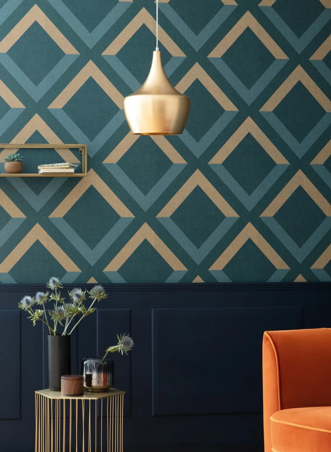 Tapete Cameron Ozeanblau 3 Tapete Cameron Ozeanblau