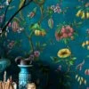 Tapete Camille Ozeanblau -Wallpaper From The 70s Geschäft Camille A 451902 2880x1440